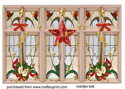 Art Deco Christmas Windows