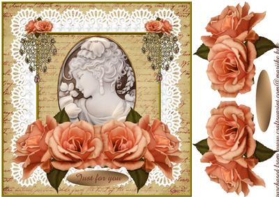 Vintage Cameo Elegant Beauty