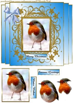 Robin Wishes Merry Christmas
