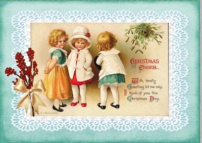 Vintage Children Christmas A4