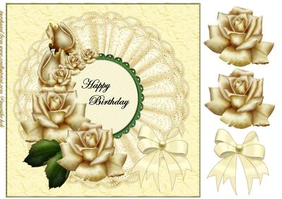 Elegant Cream Roses Beauty