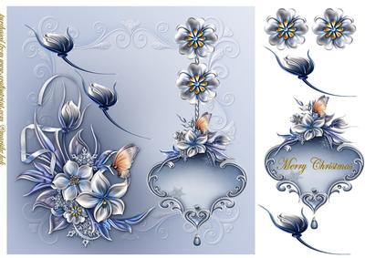 Beautiful Christmas in Bleu