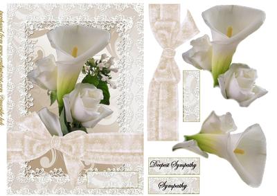 Beautiful Calla's and Roses Sympathy