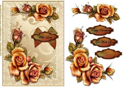 Elegant Golden Roses