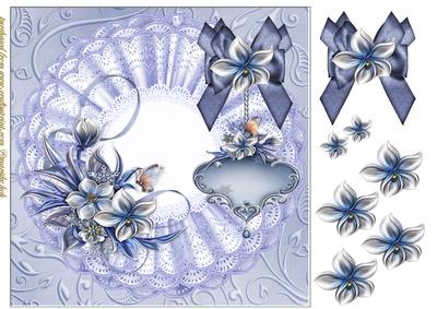Beauty in Bleu with Bow