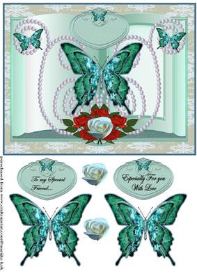 To a Special Friend Book with Pearls and Roses