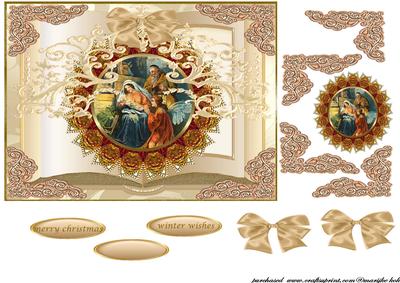 Vintage Nativity Book Design