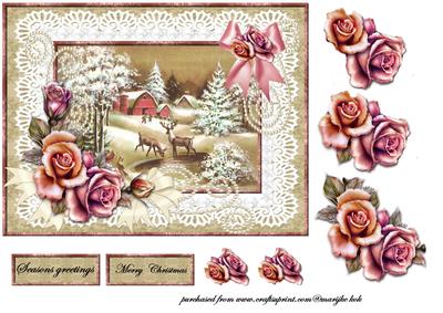 Beautiful Romantic Snowscene with Pearls