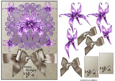Silver and Purple Damast Beauty