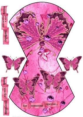 Oriental Pink Wobblecard