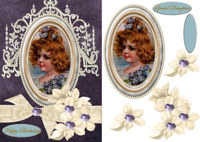 Special Vintage Girl in Bleu