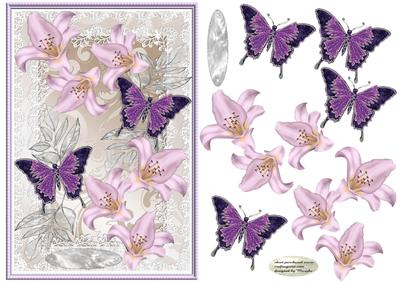 Butterflies and Lillies - 