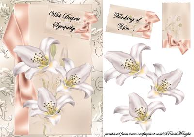 Thinking of You Lillies in Satin