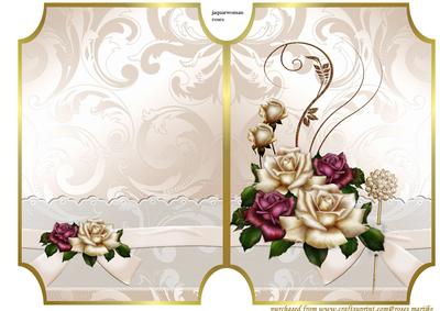 Antique Roses and Swirls