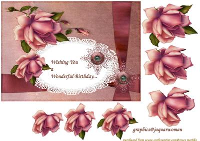 Roses Lace and Bows