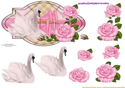 Swans and Roses Scallop