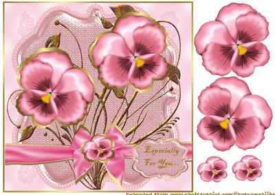 Beautiful Pansys in Pink