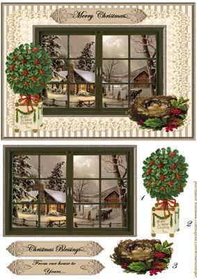 Vintage Christmas in Sepia