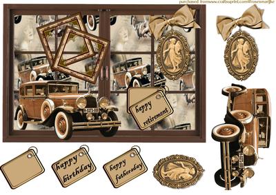 Nostalgia Vintage Carwindow