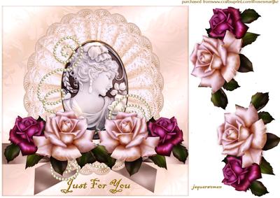 Cameo Antique Roses and Pearls