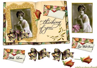 Vintage Book Thinking of You - 