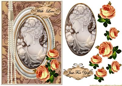 Brown Peach Cameo Beauty