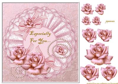 Lace,pearls& Ribbon Pink Beauty - 