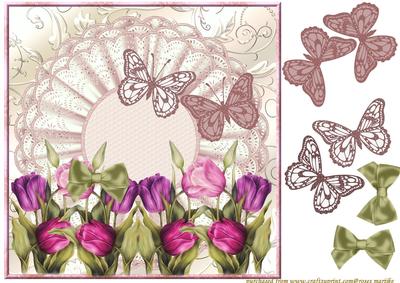 Tulips and Butterflies