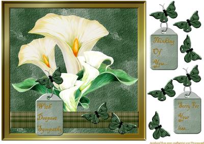 Sympathy Lillies Oilpainting Background