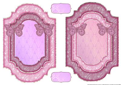 Toppers in Purple with Butterflies
