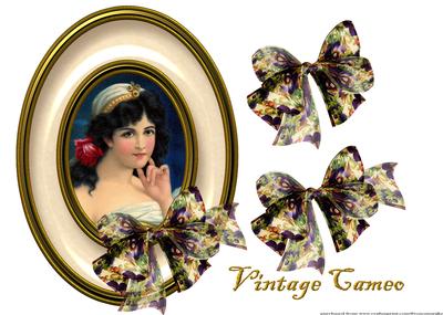 Vintage Lady Cameo