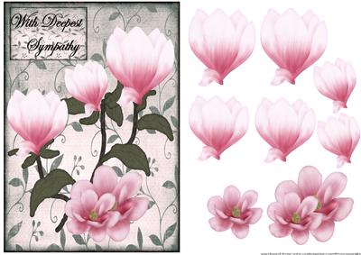 Deepest Sympathy Magnolias