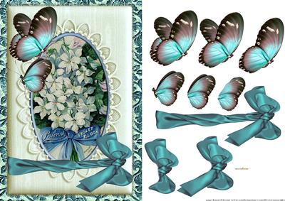 Lace Yvory Vintage Butterflie Beauty