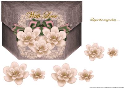 Boxcard with Love Magnolias and Lace