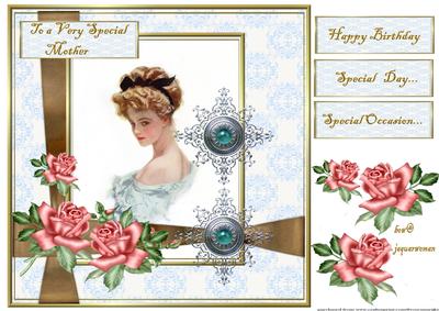Vintage Lady,mothersday & Birthday