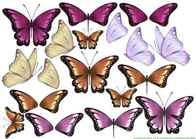 3 D Decoupage Butterflies