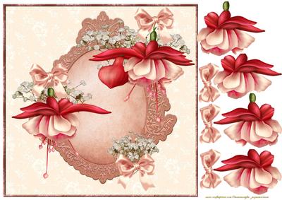 Floral Fuschia Card