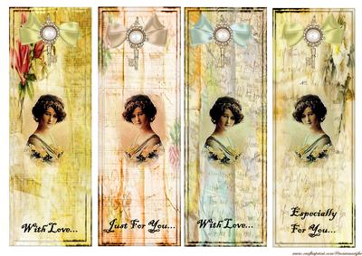 Vintage Lady Bookmarks
