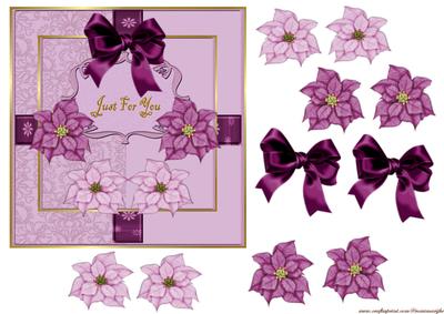 Purple Flowers Card
