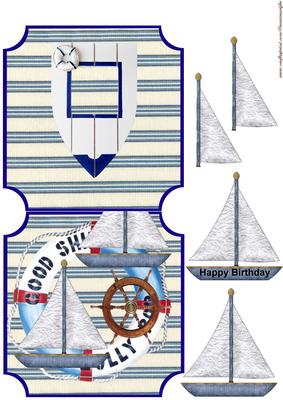 Over the Edge Nautic Male Card