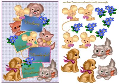 Happy Birthday Kittens,puppys and Mouses