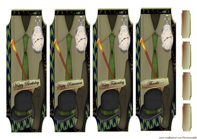 Vintage Bookmarks Gentleman 5