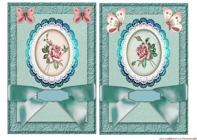 Quick Cards Roses and Butterflies