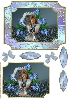 Beautiful Doll in Bright Bleu
