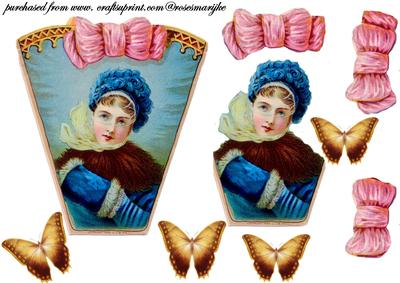 Vintage Winter Lady