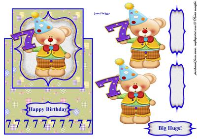 Happy Birthday Age 7 Clown