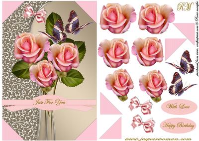 Lovely Roses and Swirls