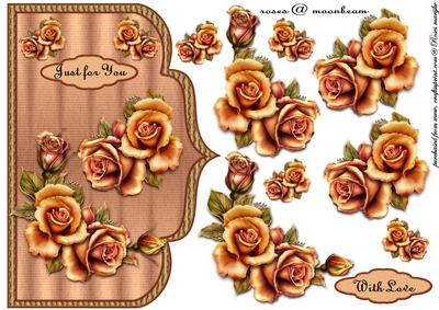Scallop Antique Roses