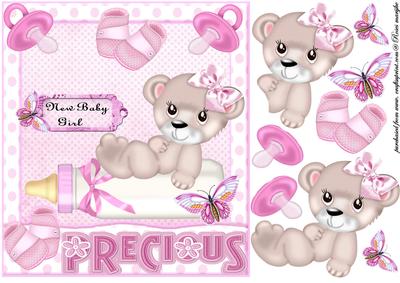 Precious New Baby Girl in Pink