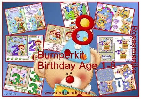 Bumperkit Birthday Age 1-8 Clowns